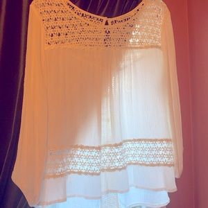 Off White Solitaire Brand embroidered Top